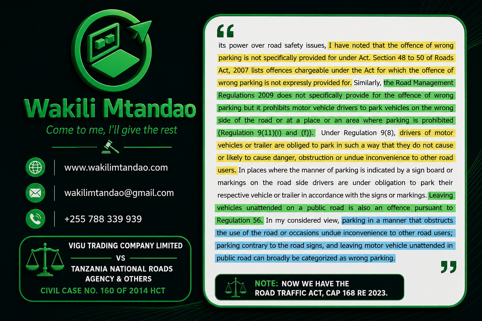 Road Traffic Act